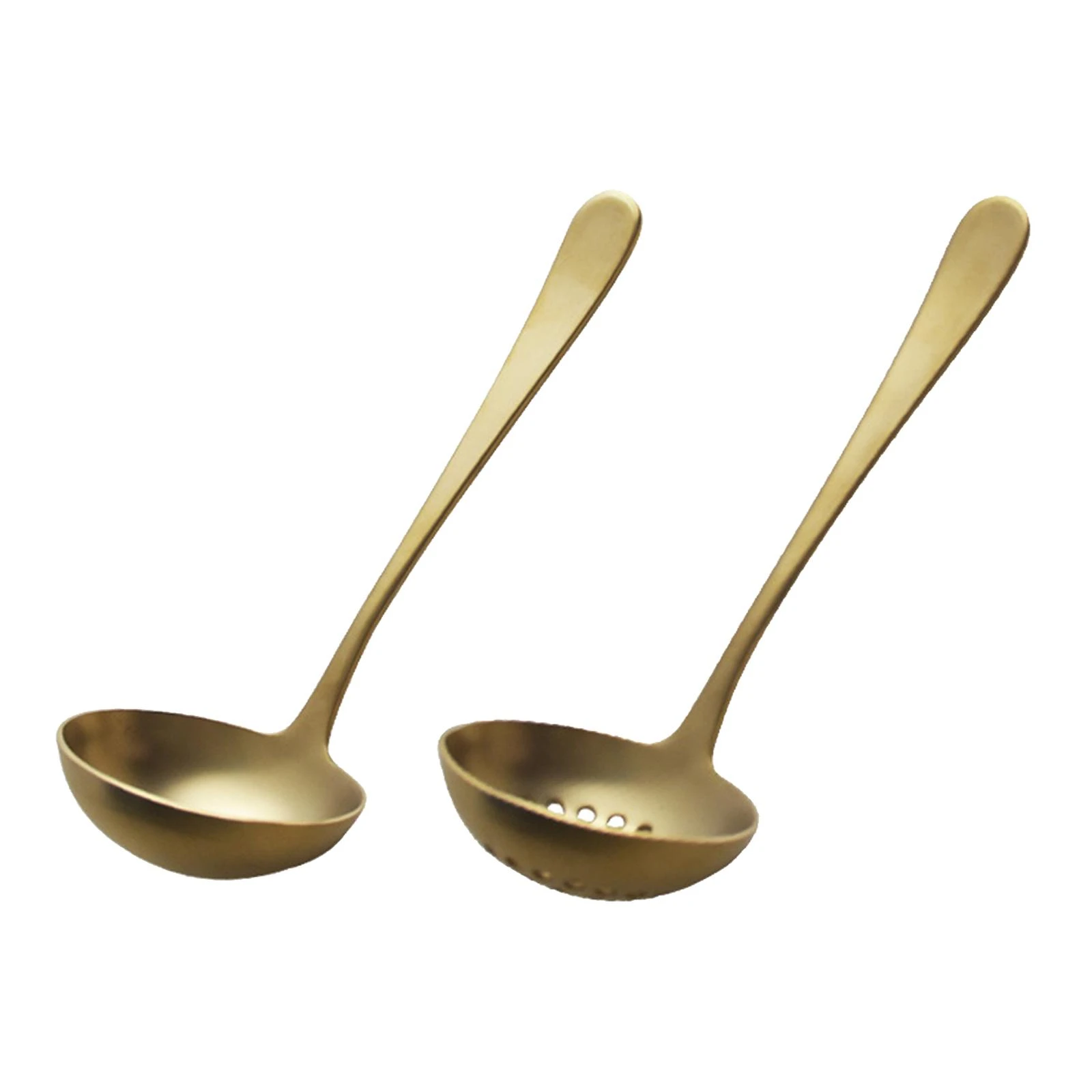Gold Stainless Steel Cooking Spoon Kitchenware Kiychen Spoon for Restaurant  Cooking
