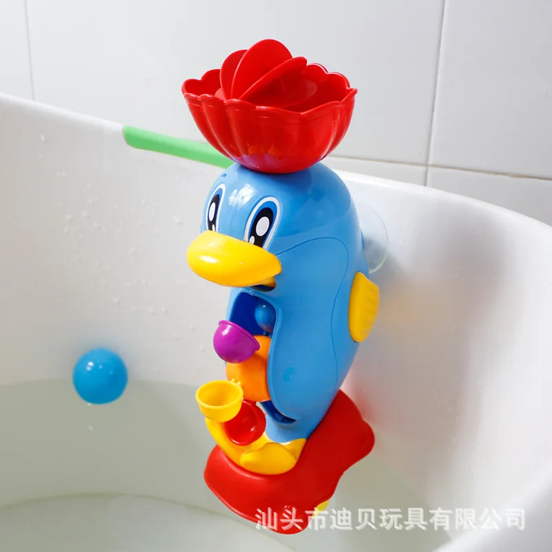 Детские игрушки для душа, для ванны, милая желтая утка, водяное колесо, слон, игрушки для детей, кран для купания, спрей для воды, инструмент, игрушка, дропшиппинг