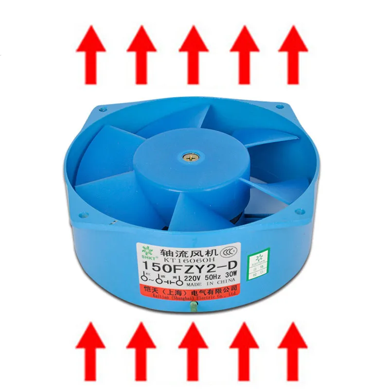 Ventilador de refrigeração de caixa elétrica, flange única ac220v 380v 30w 35w