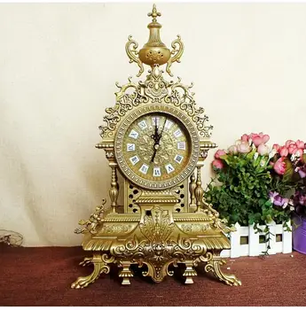

FACTORY ZINC ALLOY INTENSIVE CULTIVATION ROYAL GIFTS METAL DECORATION CLOCK RICHES AND HONOUR CREATIVE FURNISHING ARTICLES