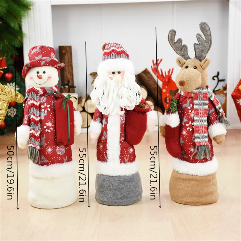 Стоящая Статуэтка Navidad adornos de navidad Санта-Клаус снеговик лося куклы Рождественские елочные украшения Рождественский подарок для ребенка