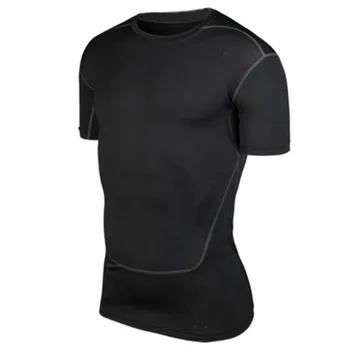 

2019 Professional S-XXL Men Compression Base Layer Tee Shirts Athletic Tops Sports Collection