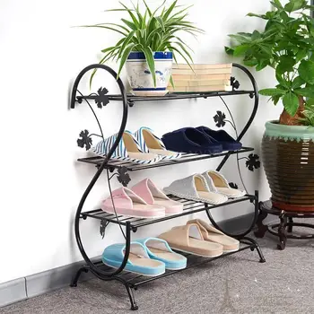 

Shoe rack special economical home family bedroom creative mini simple living room door outdoor wrought iron