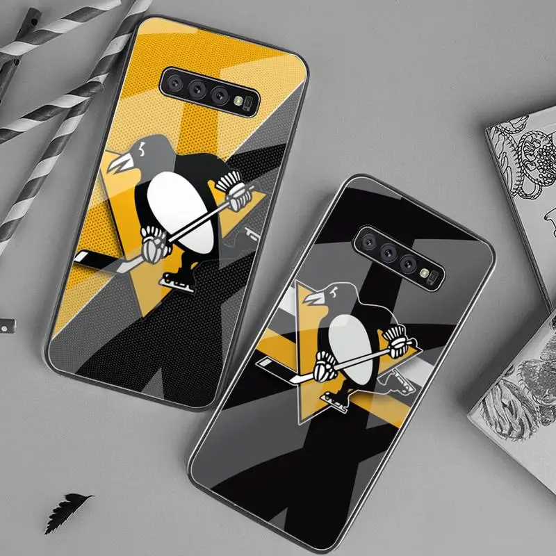 

Pittsburgh Penguin Phone Case Tempered Glass For Samsung S20 Plus S7 S8 S9 S10 Plus Note 8 9 10 Plus