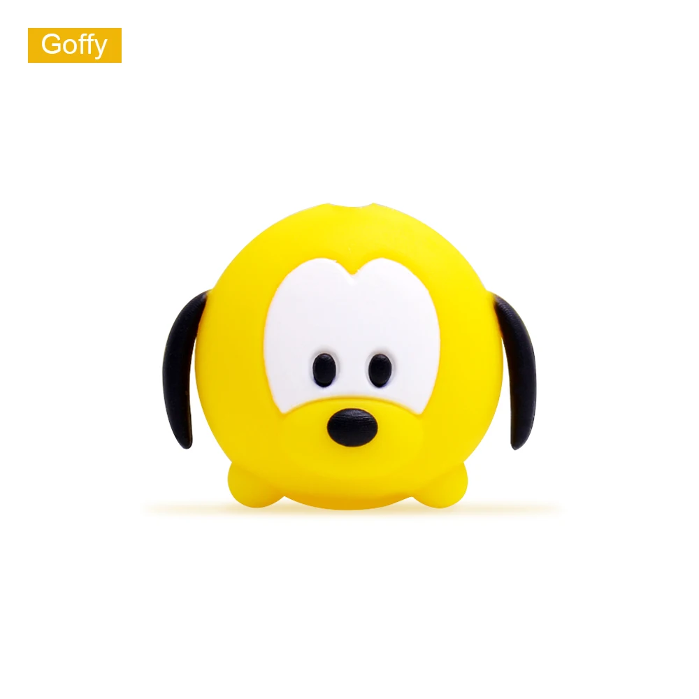 Goffy CHIPAL мультфильм животное укуса кабель протектор для iPhone Дата-кабель USB намотки чомперы милые укусы Органайзер держатель для телефона аксессуар - Цвет: Goffy