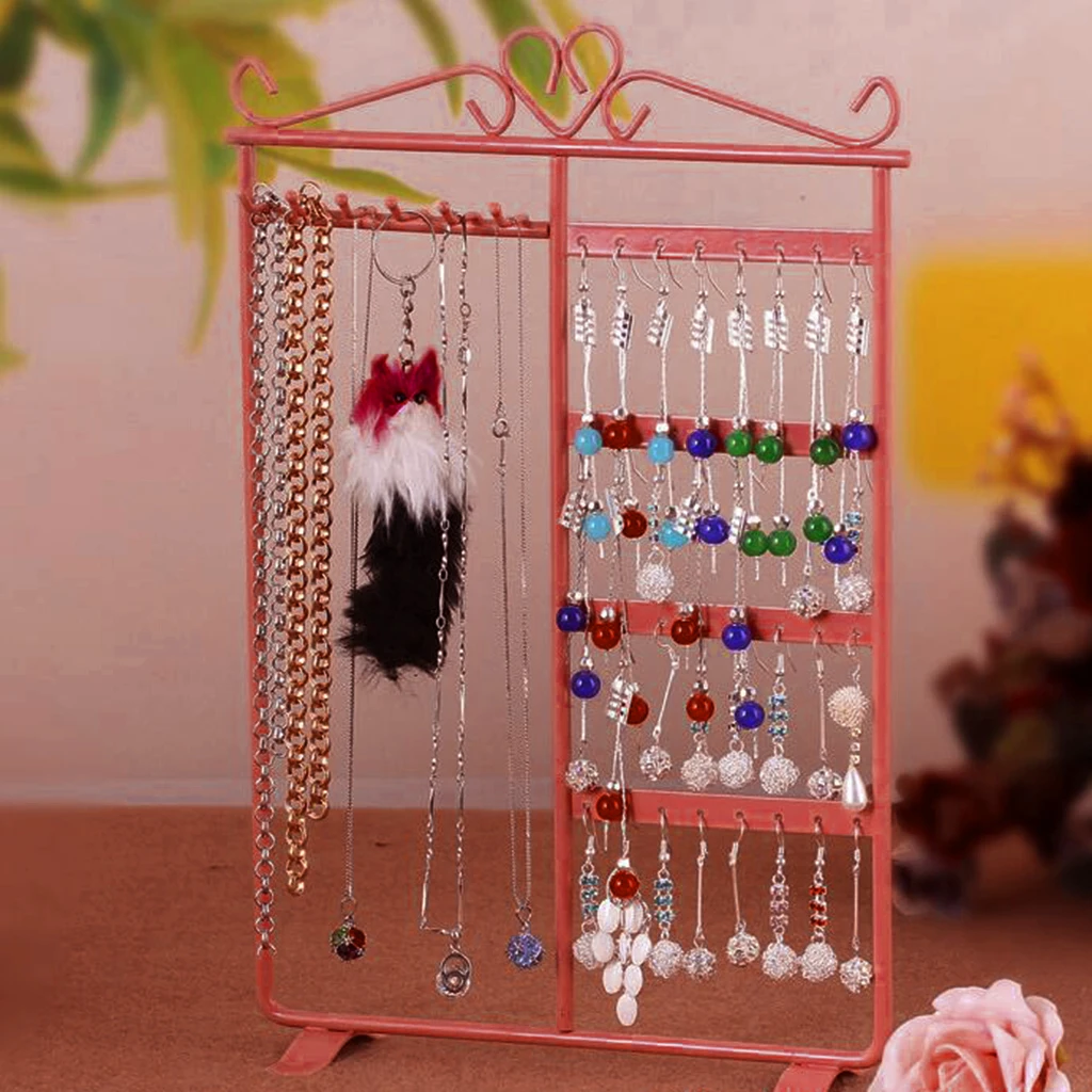 Necklace Earrings Holder Display Stand Bangle Hanging Jewelry Organizer Rack Necklace Earrings Holder Display Stand Bangle Hanging Jewelry Organizer Rack