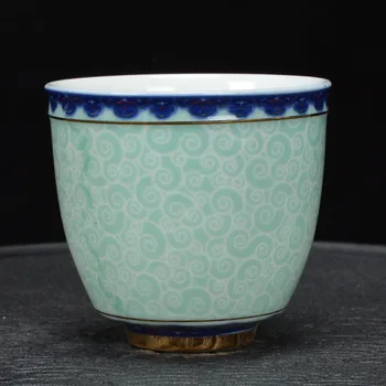 

125ml Blue and White Porcelain Kung Fu Teacup Ceramic Tea Set Tea Cup Large Master Cup Tea Bowl Individual Cup Single Cup