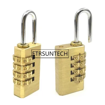 

60pcs 4 Dial Digit Password Lock Combination Suitcase Luggage Metal Code Padlock Brass Padlock For Cupboard Cabinet Locker