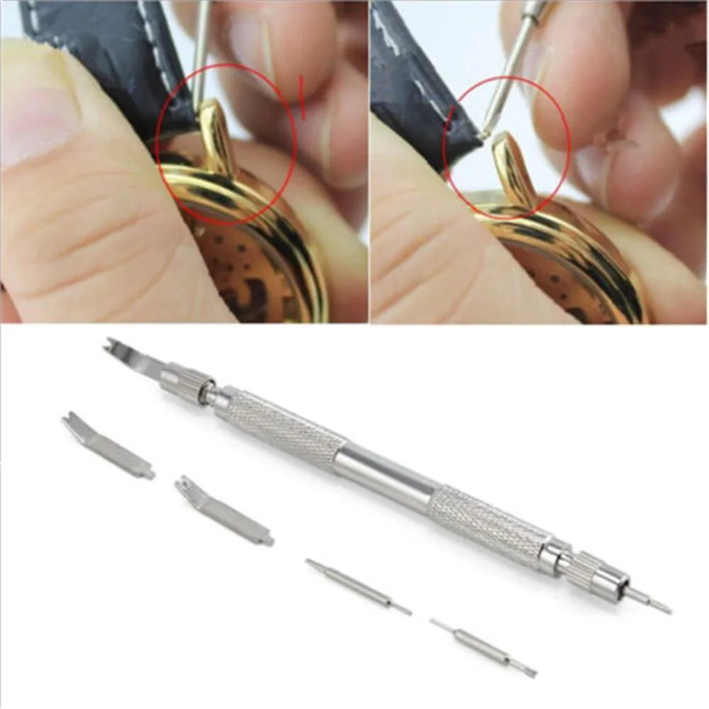

Watch tool spring pine needle bar pose filed pin barrette repair watch strap spring set 1pcx4pin