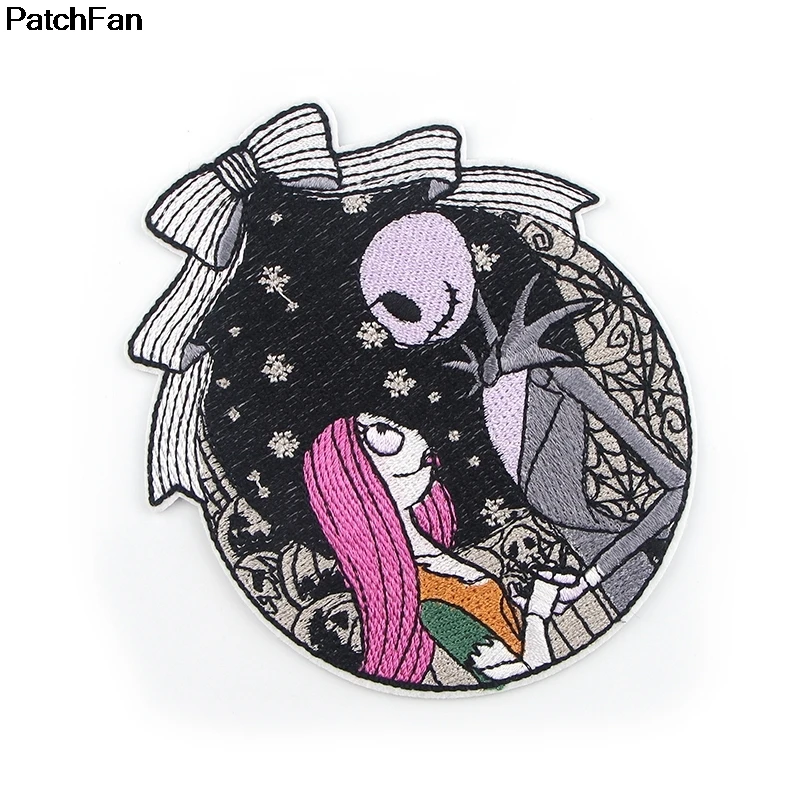 20 шт./лот A2579 Patchfan Кошмар перед Рождеством вышитые DIY железо/пришить на ткань аксессуары патчи Аппликации