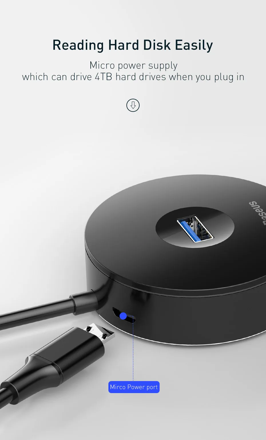 Baseus usb-хаб USB C для нескольких портов USB3.0 USB 3,0 type C концентратор разветвитель для Macbook Pro Air PC компьютер USB-C type-C HAB адаптер