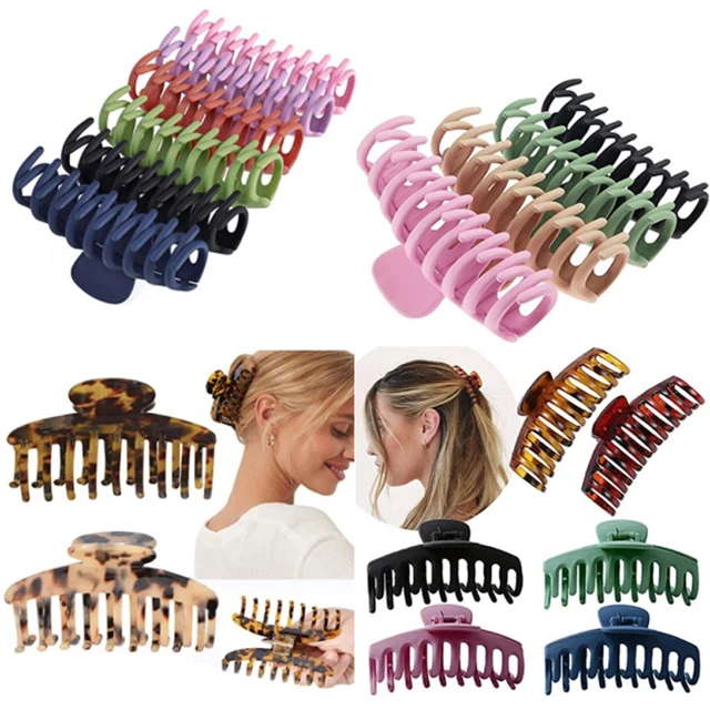 4/6/8/12 Pcs Hair Clips Tough Plastic Large Size Hairpins Girls Clamps Hair  Rope Hair Bands Headwear Hair Accessories Women Gift - Hair Claw -  AliExpress