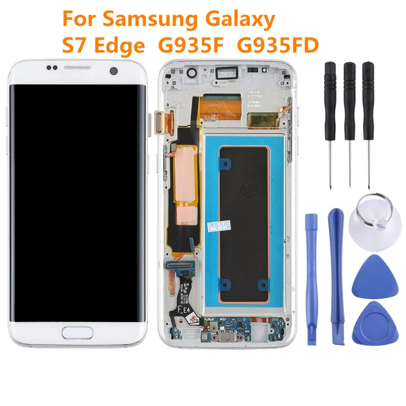 

OLED For Samsung S7 G930F G930FD Display LCD screen replacement for Samsung G930V G930T G930W8 lcd display screen with frame