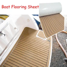 600x2400x5 мм EVA пенопласт имитация тика лодка палубный коврик коричневый настил для яхты Противоскользящий коврик для рекреационного транспортного средства