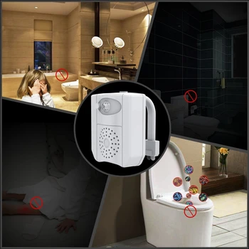 

16 Colors LED Toilet Light Disinfection Aroma Hanging Lights Bathroom Infrared Sensor Lamp UV Disinfection Sterilization Lamp