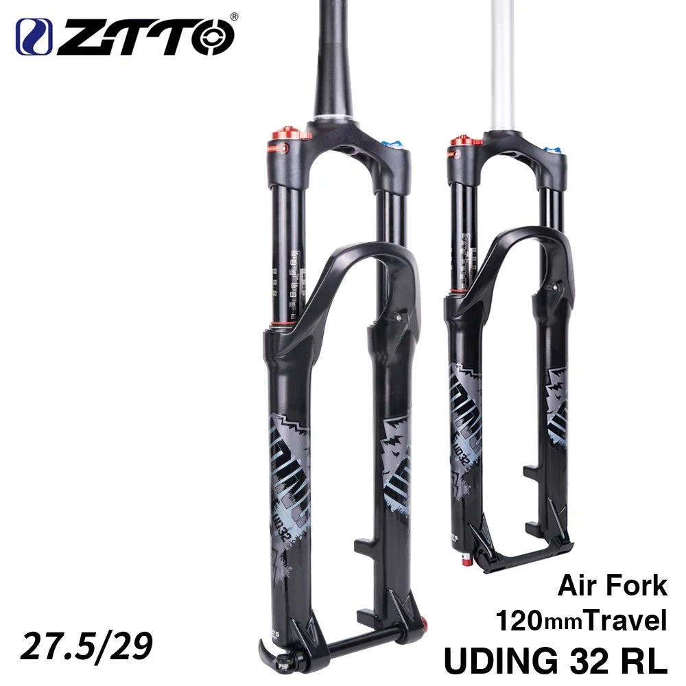 ZTTO MTB 120mm Travel Air Fork 26 27.5 29 Inch Thru Axle QR