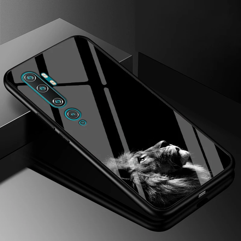 01 Для Xiaomi mi CC9 Pro Чехол PC Пластиковый стеклянный чехол для телефона черный ТПУ бампер чехол для Xiaomi mi CC9 Pro CC9Pro чехол mi cc9 Pro 6,47" - Цвет: 01