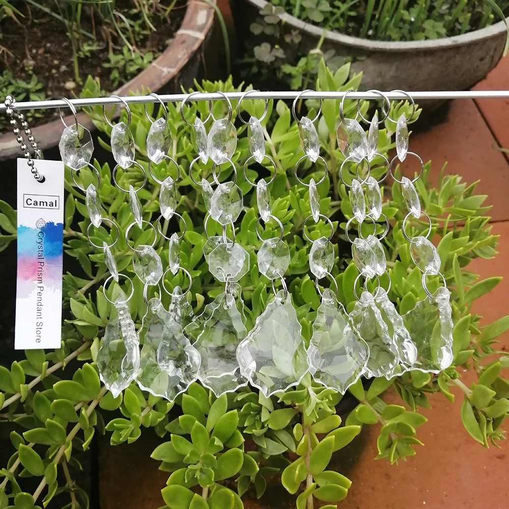 Guirlande De 30 Mètres De Perles En Cristal Acrylique Transparent à Suspendre Pour Noël, Mariage, Décoration De La Maison, Colorée