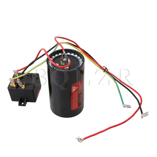 BQLZR AC Hard Start Capacitor Compatible 5-2-1 CSR-U1 Compressor Saver for 1-3 Tons Hard Start Kit 270-324uf