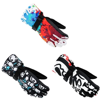 

Hot Motorcycle Antiskid Wear Resistant Riding Ski Gloves Mountain Skiing Snowmobile Waterproof Windproof cycling Gloves