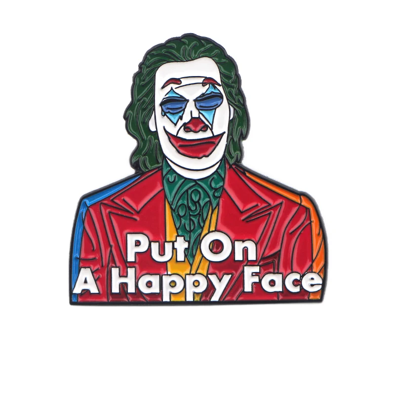 P4290 Dongmanli Joker фильм ювелирные изделия забавные металлические эмалированные булавки и броши нагрудные значки подарки - Окраска металла: 1