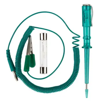

Pro Car Electrical Voltage Tester Pen With Spring DC 6V 12V 24V Transparent Car Motorcycle Light Lamp Electrician Test Pencil