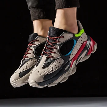 

2121 Harajuku Autumn Vintage Sneakers Men Breathable Leather Casual Shoes Men Kanye Fashion West Tenis Masculino Adulto Sneakers