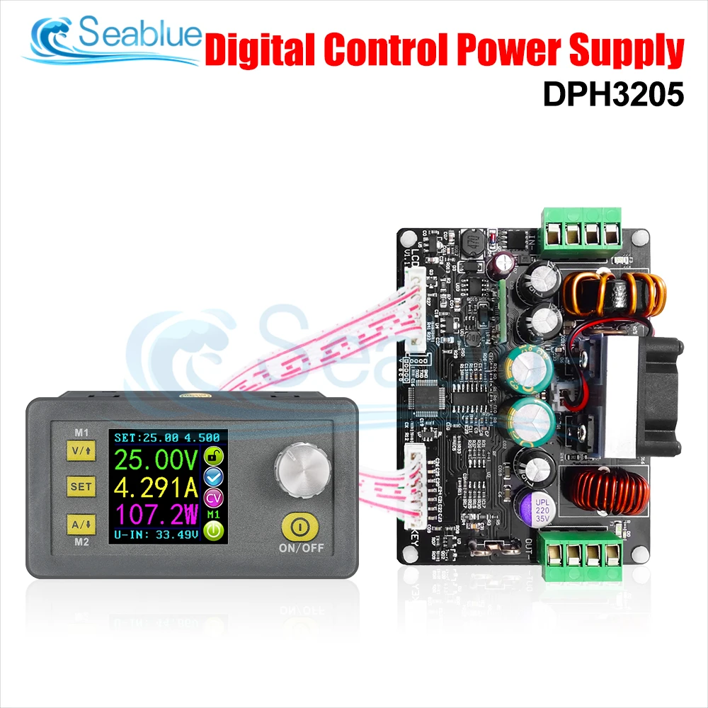 

DPH3205 32V 5A Buck-boost converter Constant Voltage Current Programmable Digital Control Power Supply Color LCD Voltmeter