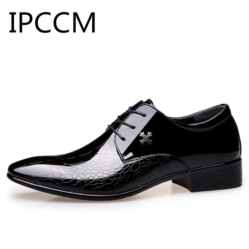 

2019 Spring And Autumn New Business Trend Men's Shoes Snake Texture Metal Decoration Beautiful And Generous Fashion Gorgeous