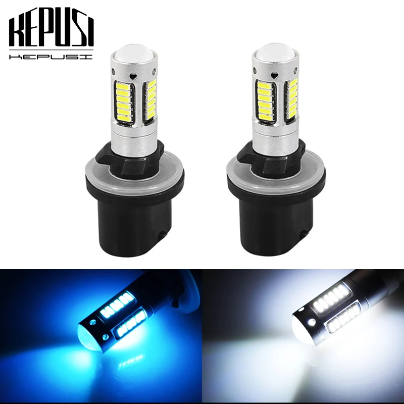 2Pcs H27 880 LED Fog Lights H27W2 Car Light Bulbs 4014 30 SMD Auto Drving Fog Lamp DRL White Ice Blue 12V