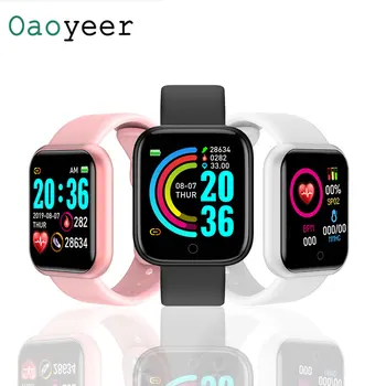 

Y68 Smart Watches Waterproof Bluetooth Watch Men Blood Pressure Fitness Tracker Heart Rate Monitor SmartBand For IOS Android