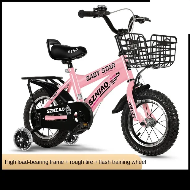 Doki Toy 2021 new Children bicycle with back baby stroller bike 12/14/16/18-inch and bicycle 2