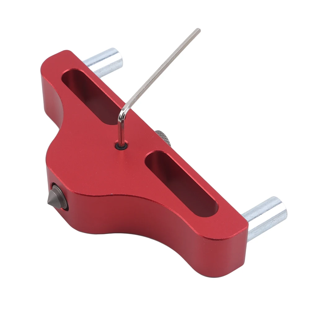 Woodworking Center Finder Line Aluminum Alloy Measuring Marking Gauge