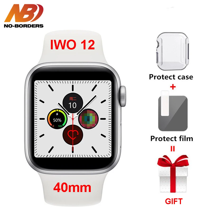 

NO-BORDERS IWO 12 40mm ECG Heart Rate Women Smart Watch Series 5 1:1 for Apple IOS Android Smart Watch iwo 11 8 Plus 9 10 Update