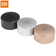 Xiaomi Bluetooth металлический динамик беспроводной мини стерео портативный беспроводной Aux-in Handsfree Mp3 музыкальный плеер вызов для телефона