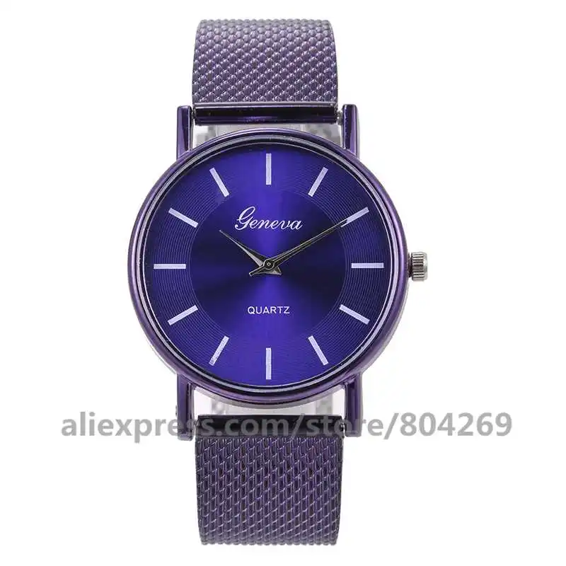 purple Винтажные часы-браслет из ПВХ, античный черный циферблат, женские наручные часы, кварцевые часы, Relojes Mujer - Цвет: purple