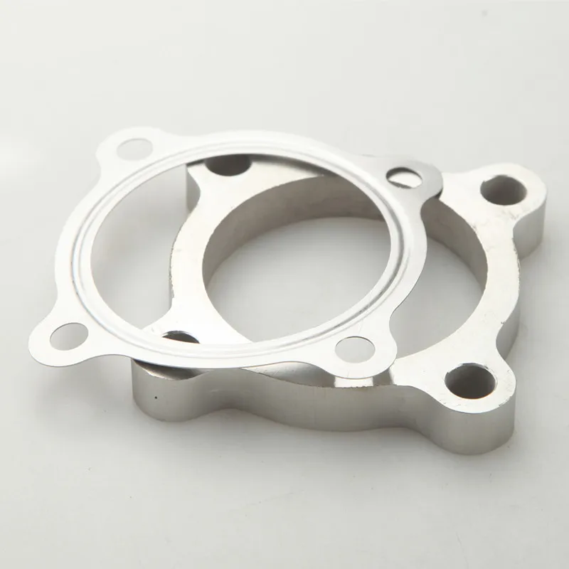 2.5'' 4 Bolt Turbo Discharge Downpipe Exhaust Flange+Gasket For T3 50AR