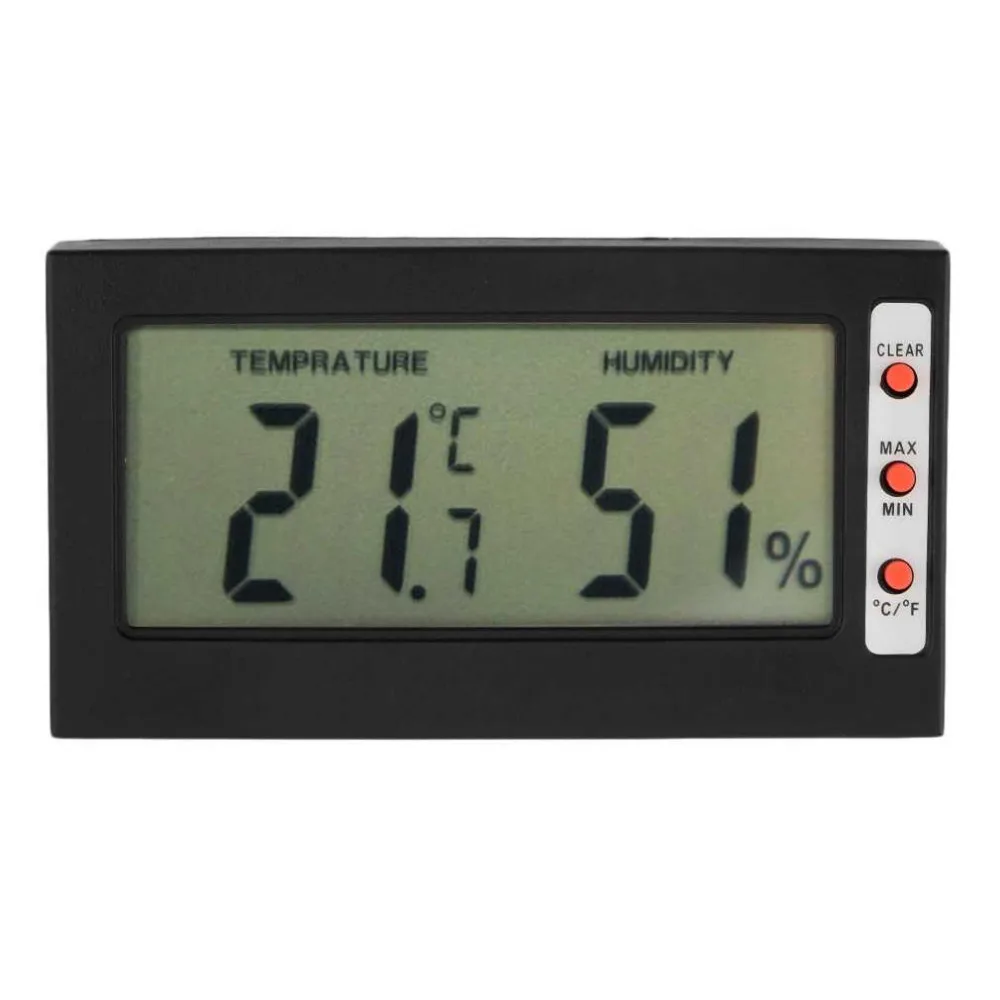 ACEHE цифровой ЖК-термометр гигрометр макс мин память по Цельсию по Фаренгейту влажность измерительный гигрометр датчик Крытый
