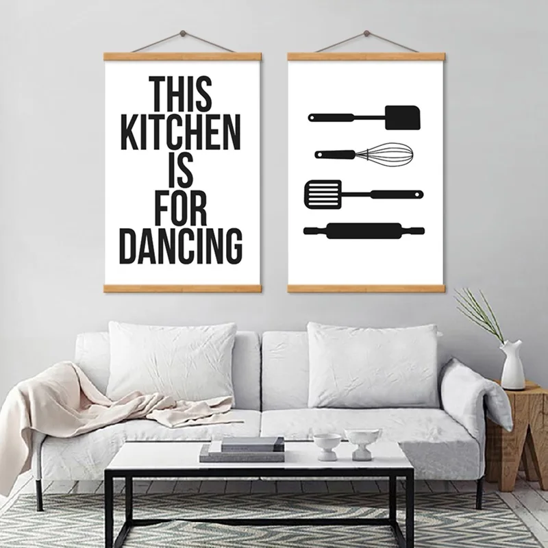 Современный плакат с алфавитом Печать Посуда Картина на холсте картины на стену кухни граффити домашний Ресторан украшение на заказ