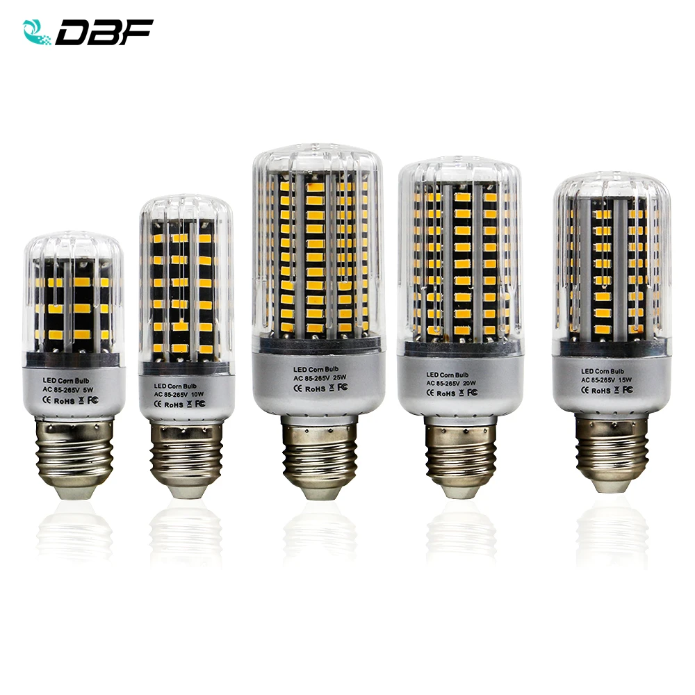 [DBF] без мерцания E27 E14 Светодиодный светильник SMD 5736 светодиодный для кукурузы 85 265