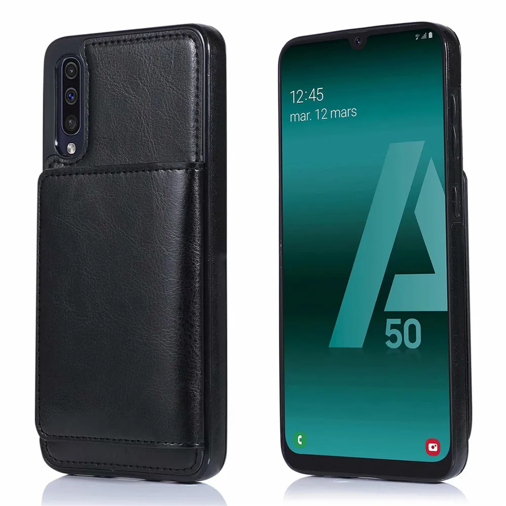 Чехол-Кошелек с магнитной пряжкой для samsung Galaxy A50 A50S чехол Роскошный флип-чехол из искусственной кожи для Galaxy A50S чехол-крышка для телефона