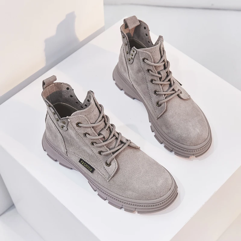 Женские ботинки; zapatos De Mujer; ботильоны из флока; женская обувь на низком каблуке; женская обувь с круглым носком; chaussures femme; женская обувь на шнуровке