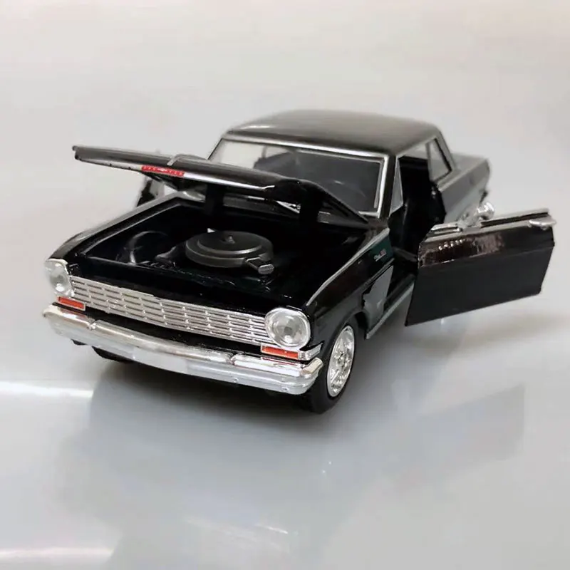 NEWRAY 1/24 масштаб США модель автомобиля Chevy Nova SS 1964 литая металлическая модель автомобиля игрушка для коллекции, подарок, дети