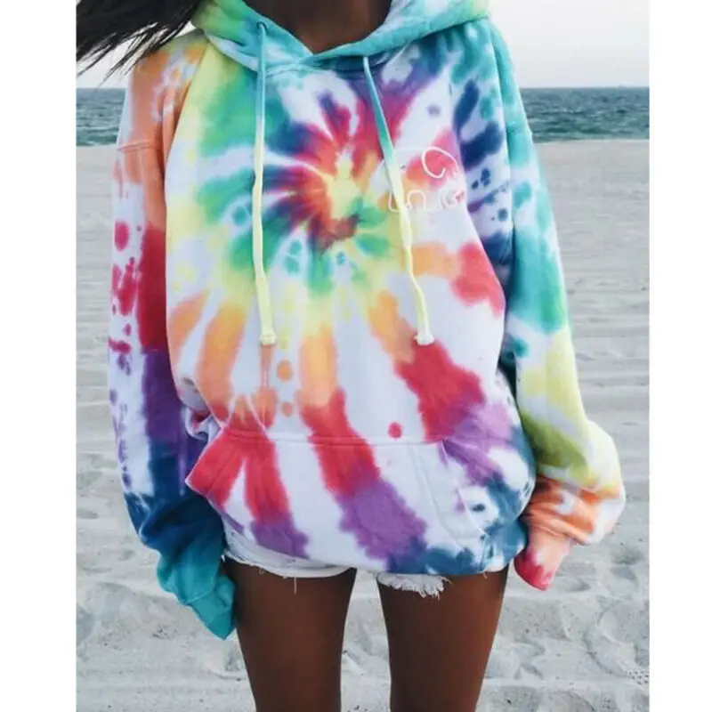  Women Hoodie Drawstring Sweatshirt Autumn Winter Ladies Baggy Hooded Sweatshirts Jumper Pull Femme 