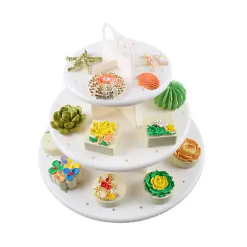 

3 Tiers Snack Cake Server Cupcake Display Stand Lolly Holder Cake Rack