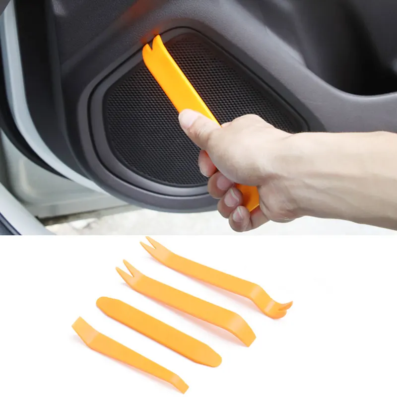 4pcs Car Audio Removal Tool Door Panel Crowbar Accessories For Hyundai Santa Fe Sonata Solaris Azera Creta I30 Ix25 IX35 | Автомобили и