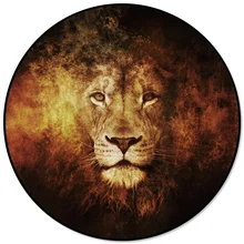 Лев микрофибра лохматый круглый ковер очиститель пледы коврики водонепроницаемый ресторан спальня кухня Пикник на заказ для взрослых подростков тонкий