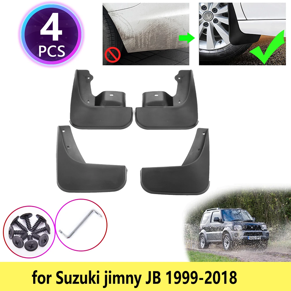 Guardabarros Para Suzuki Jimny Jb 1999 ~ 2018, Accesorios Para Salpicaduras, 2000, 2001, 2003, 2005, 2009, 2010