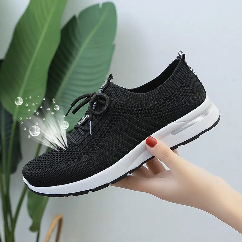 

Spring And Autumn Hot Selling Genuine Product Elastic Fly Weaver Shoes Fashion Single Shoes Trend Thick Bottomed Casual Sports S