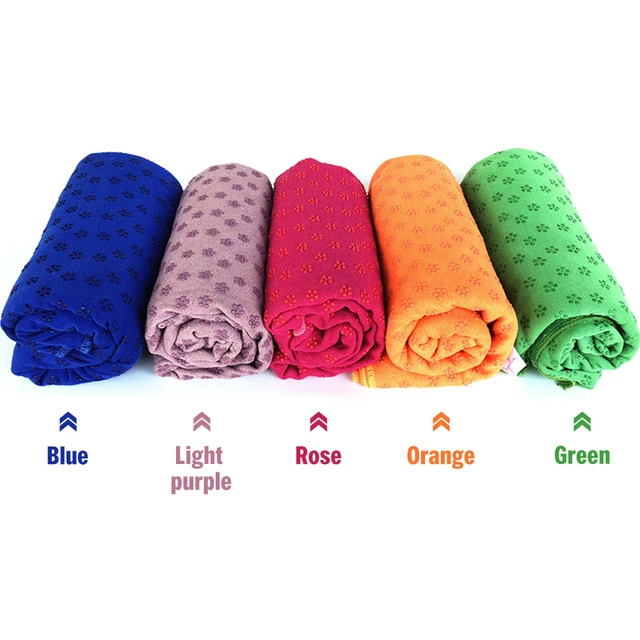 Toalla De Yoga Mat Towel De Microfibra Pilates 183 X 61 Cm